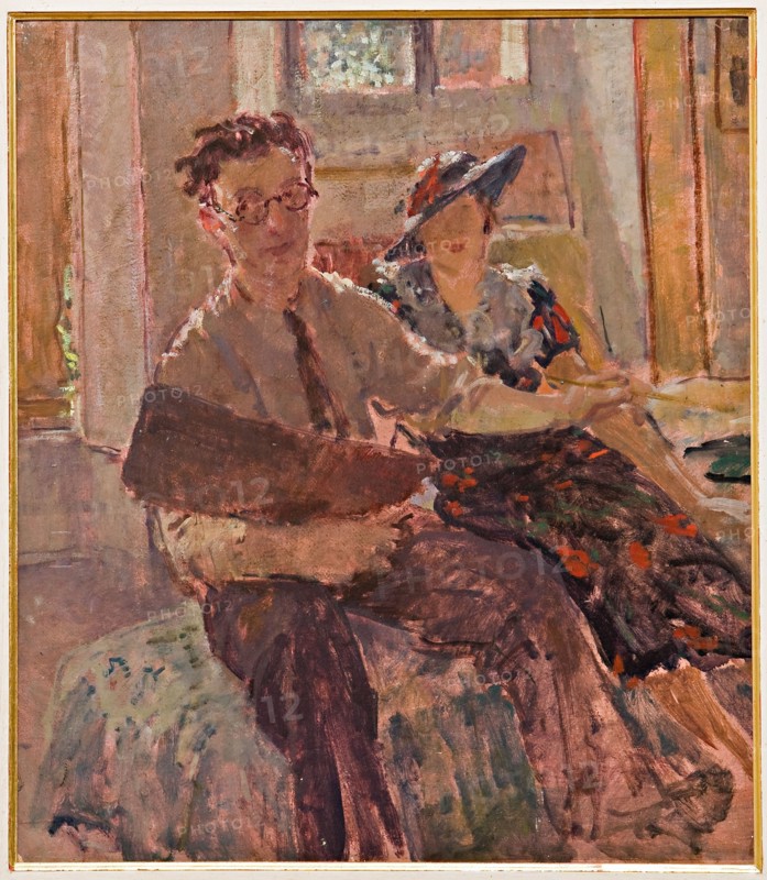 Giovanni Forghieri (1898 - 1944), "Self Portrait with his lady"