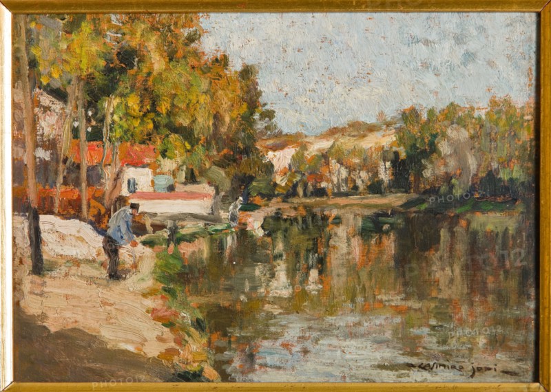 Casimiro Jodi, "On the Canal"