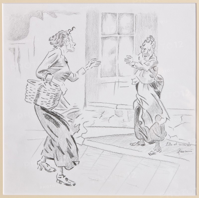 Remo Zanerini, "Quarrel at the market"