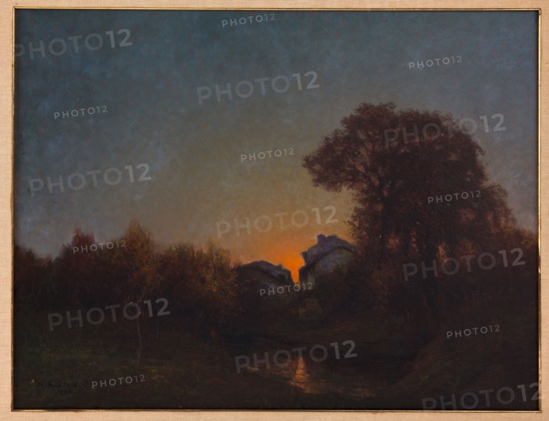 Augusto Baracchi (1878-1942), "Landscape at Sunset"