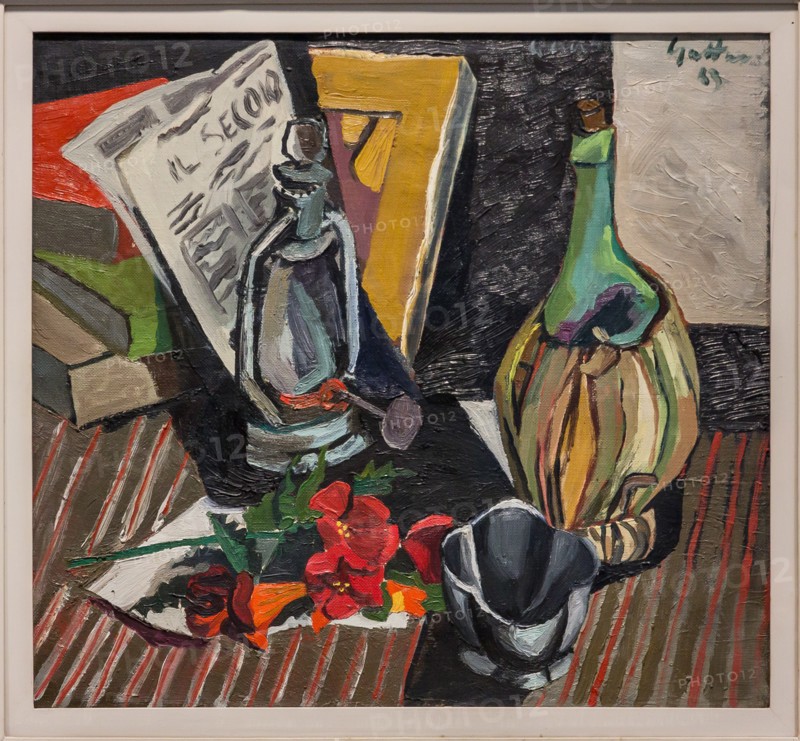 Museo Novecento: "Still life with newspaper", by Renato Guttuso, 1943