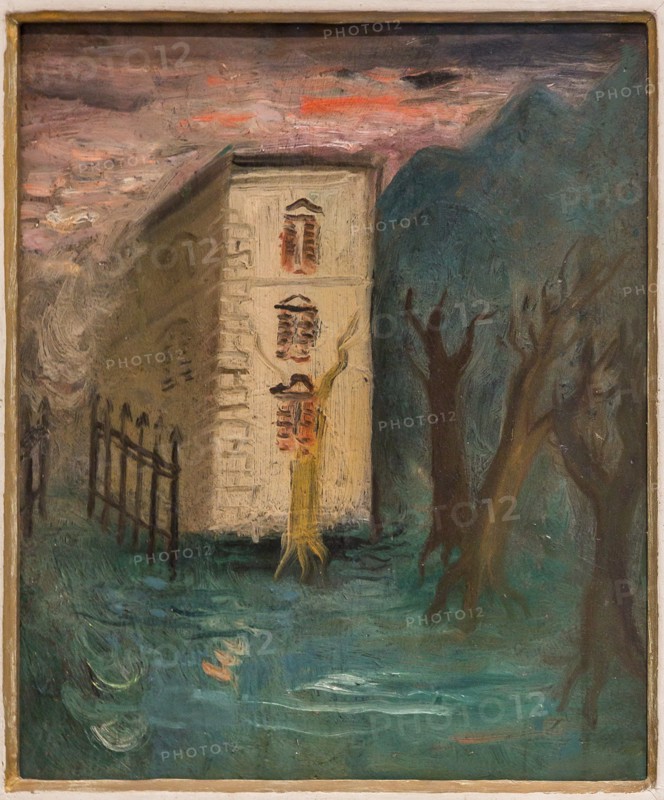 Museo Novecento: "Little house between two roads", by Mario Mafai, 1929