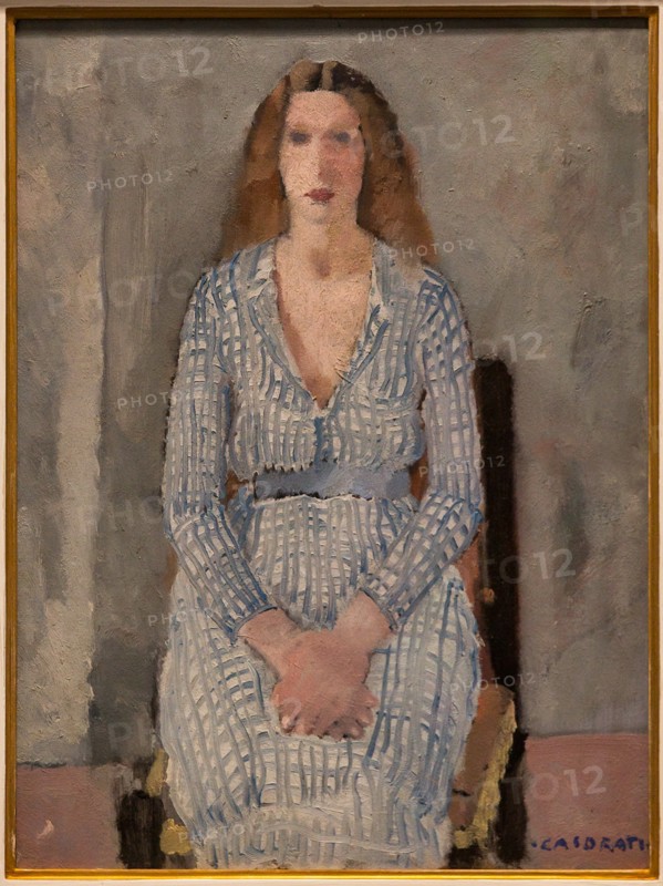 Museo Novecento: "Girl in Light Blue ", by Felice Casorati, 1933