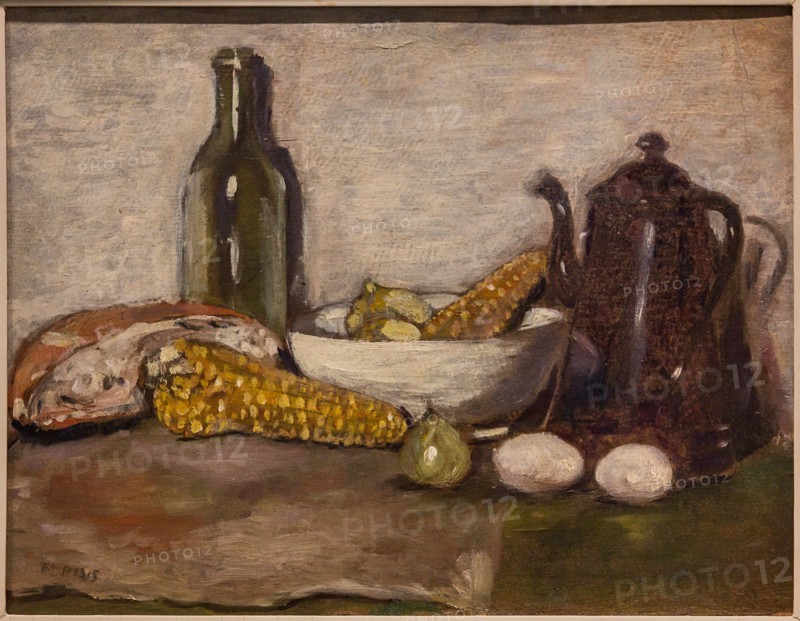 Museo Novecento: "Still life and cobs", by Filippo De Pisis, 1923
