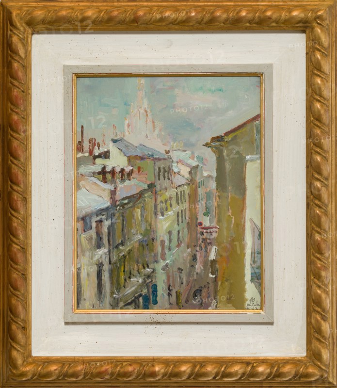 Mario Vellani Marchi (1895-1979): "Winter Impression in Cavallotti Street"