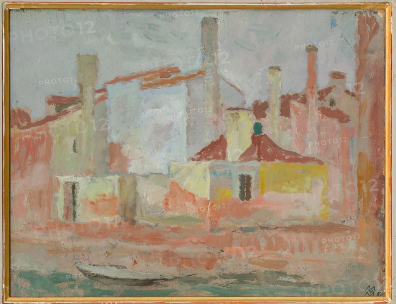 Mario Vellani Marchi (1895-1979): "Houses in Rio Giudecca"
