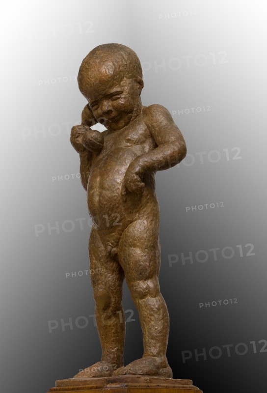 Ulderico Fabbri (Ferrare 1897-1970): "Child on the Phone"