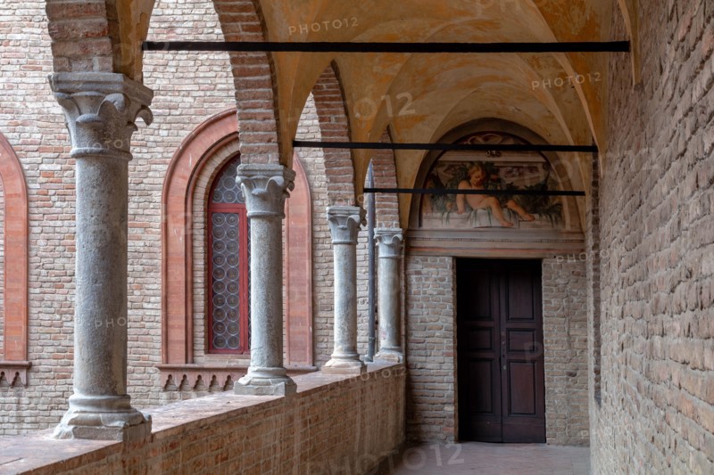 Fontanellato, Rocca Sanvitale: partial view of a lodge