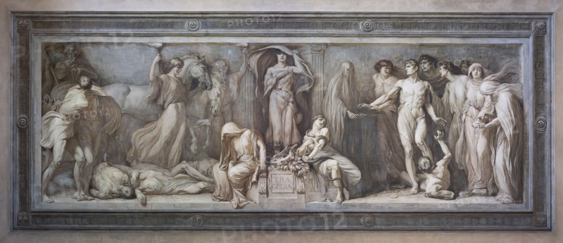 Brescia, Teatro Grande, staicase after the entrance