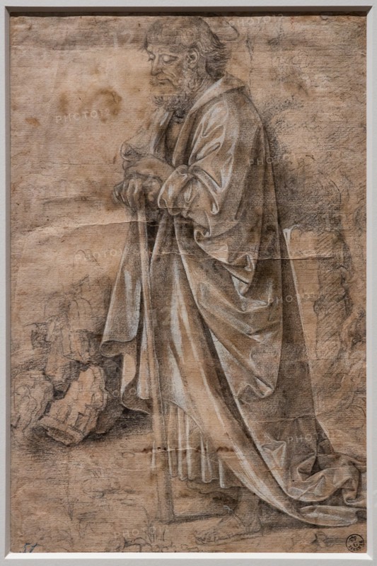 "Madonna in Adoration, St. Peter, Faith and Charity, Infant Jesus blessing on a Chalice", by Francesco di Simone Ferrucci