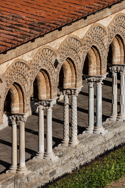 Monreale, Duomo, cloister of the Benedictine monastery