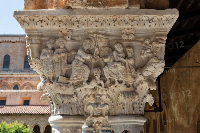 Monreale, Duomo, the cloister of the Benedectine monastery