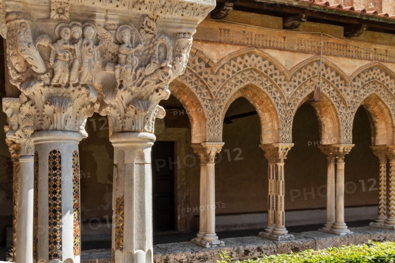 Monreale, Duomo: view of the cloister