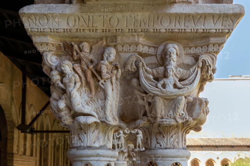 Monreale, Duomo, the cloister of the Benedectine monastery