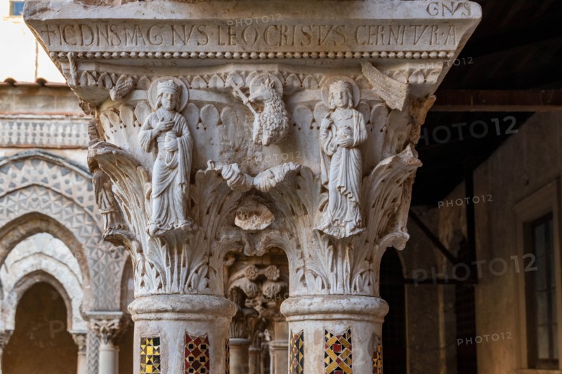 Monreale, Duomo, the cloister of the Benedectine monastery