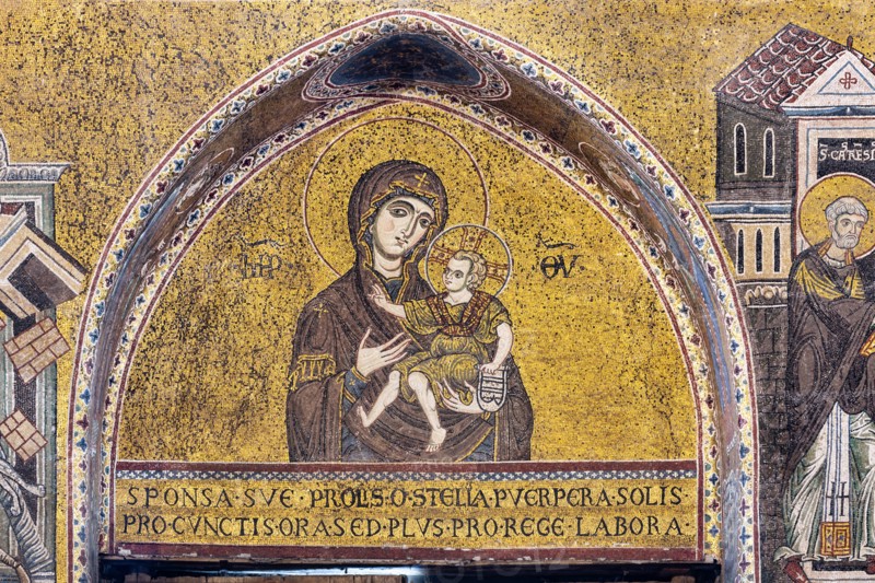 Monreale, Duomo: "The Virgin Odigitria (Madonna and Child)"