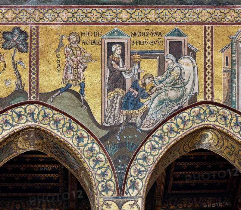 Monreale, Duomo: "Isaac blesses Jacob"