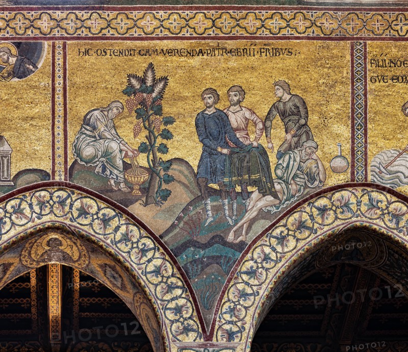 Monreale, Duomo: "The drunkenness of Noah"