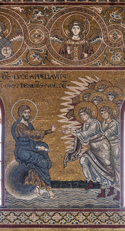 Monreale, Duomo: "Creation of  the Day and the night"