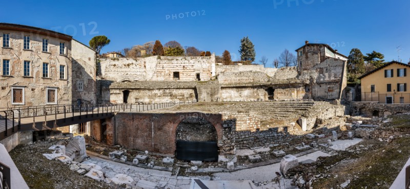 Brescia, the archaeological area of the Capitolium in the ancient Brixia