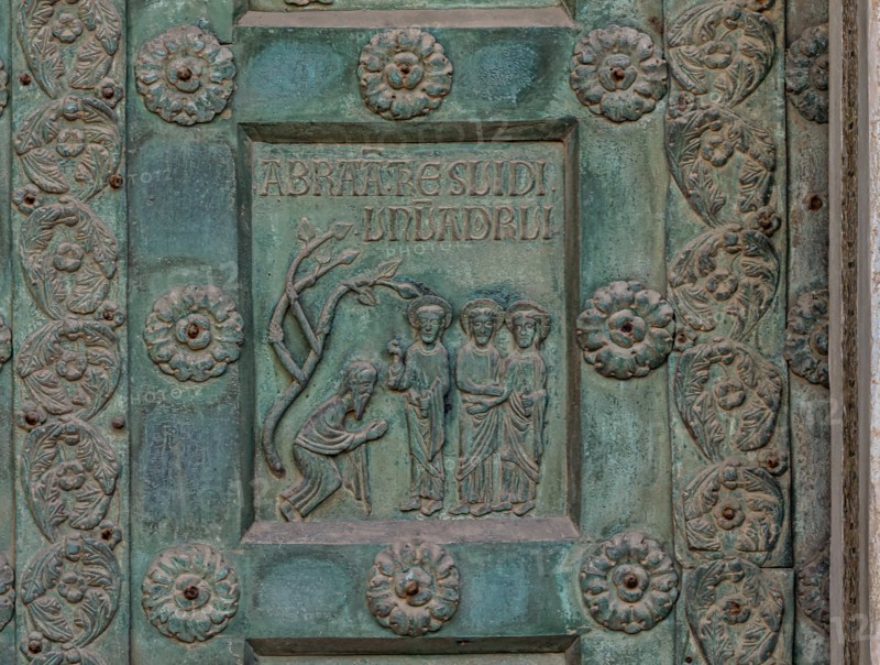 Monreale Cathedral, the gate by Bonanno Pisano (1185-6)