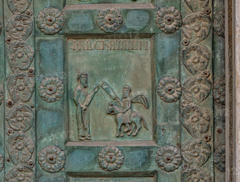 Monreale Cathedral, the gate by Bonanno Pisano (1185-6)