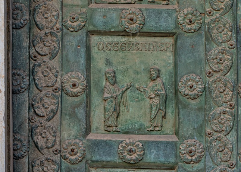 Monreale Cathedral, the gate by Bonanno Pisano (1185-6)