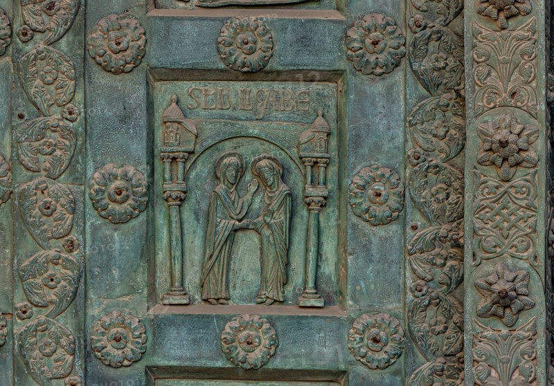 Monreale Cathedral, the gate by Bonanno Pisano (1185-6)
