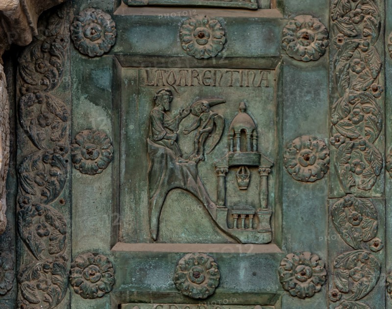 Monreale Cathedral, the gate by Bonanno Pisano (1185-6)