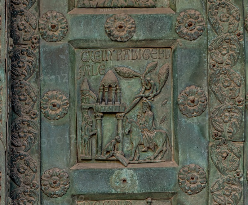 Monreale Cathedral, the gate by Bonanno Pisano (1185-6)