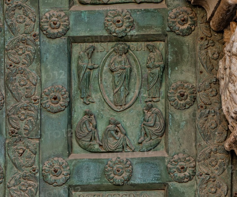 Monreale Cathedral, the gate by Bonanno Pisano (1185-6)