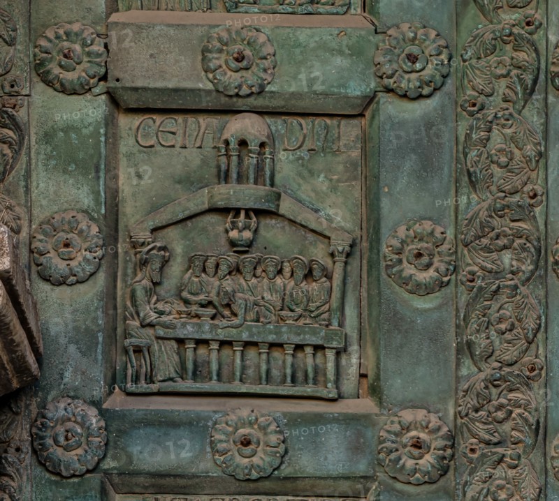 Monreale Cathedral, the gate by Bonanno Pisano (1185-6)
