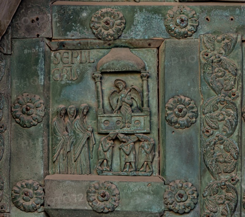 Monreale Cathedral, the gate by Bonanno Pisano (1185-6)
