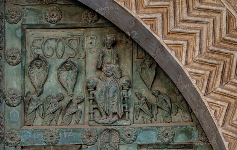 Monreale Cathedral, the gate by Bonanno Pisano (1185-6)