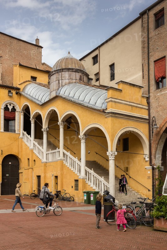 Ferrara, piazza del Municipio (Town Hall Square), former courtyard of the first Estense residence