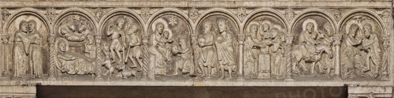 Ferrara, la Cattedrale dedicata a San Giorgio, facciata