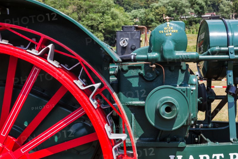 Old tractor. Detail.