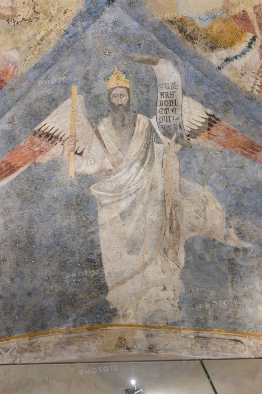Allegoria del Diritto”. Affreschi di Jacopo di Cione