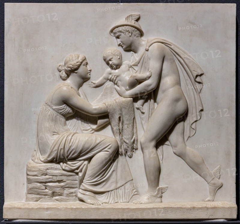 "Mercury brings infant Bacchus to Ino", by Bertel Thorvaldsen