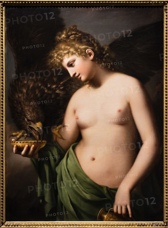 "Hebe as cupbearer of Jupiter's Eagle", by  Gaspare Landi
