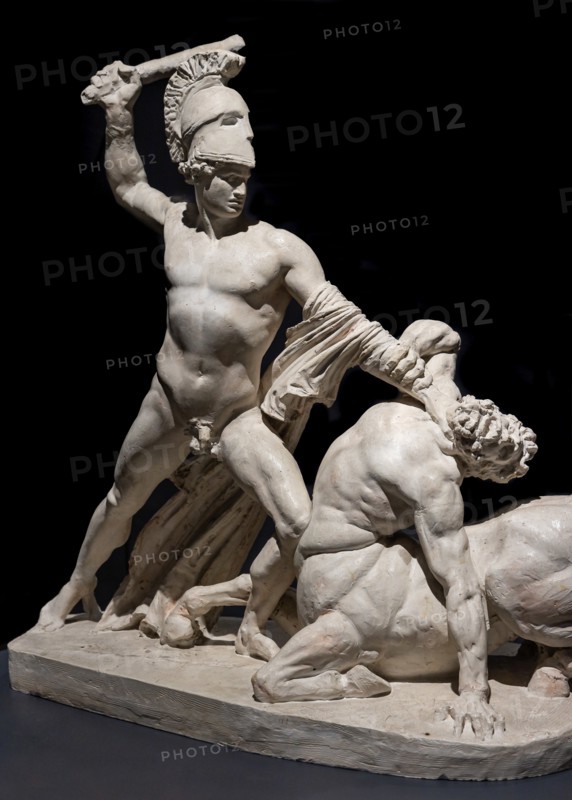 "Theseus fighint against the Centaur Eurytion", by Antonio Canova