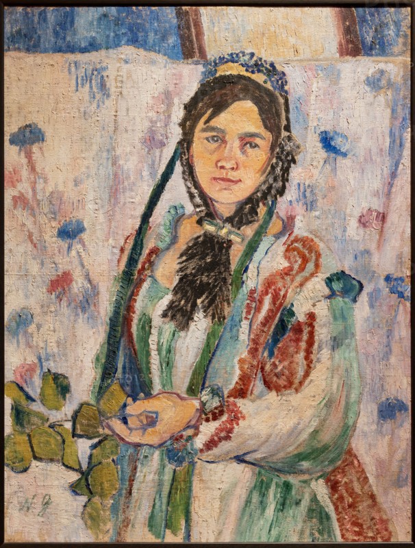 Goncharova, 'Self-portrait in a period costume'