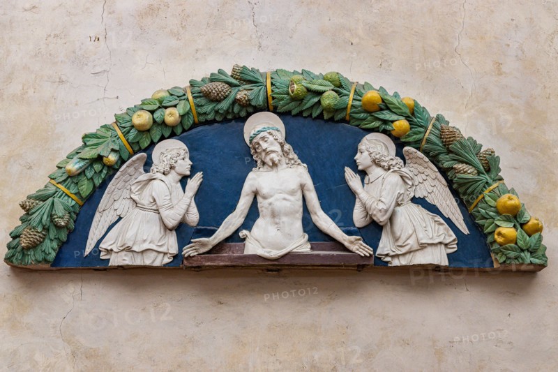 Andrea Della Robbia: 'Christ in Piety between two Adoring Angels'
