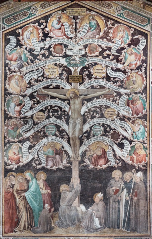 Taddeo Gaddi: ''Tree of Life and Last Supper'