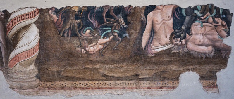 Andrea Orcagna: 'Lucifer clutching two Giants and Antenor'