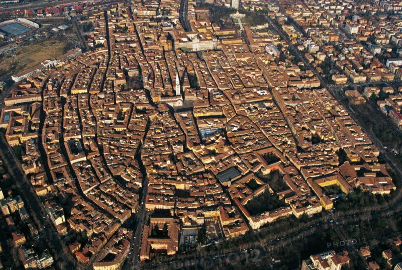 Dans les rues de Modène, en Italie