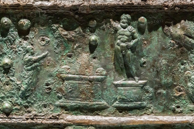 Coffre en pierre de la Maison de Triptolème à Pompéi