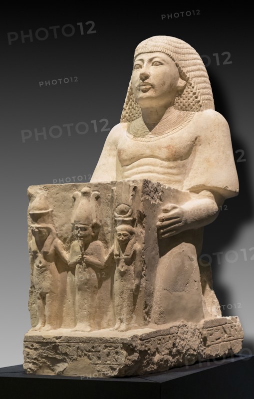 Statue naophore d'Amenmes et de Reshpu
