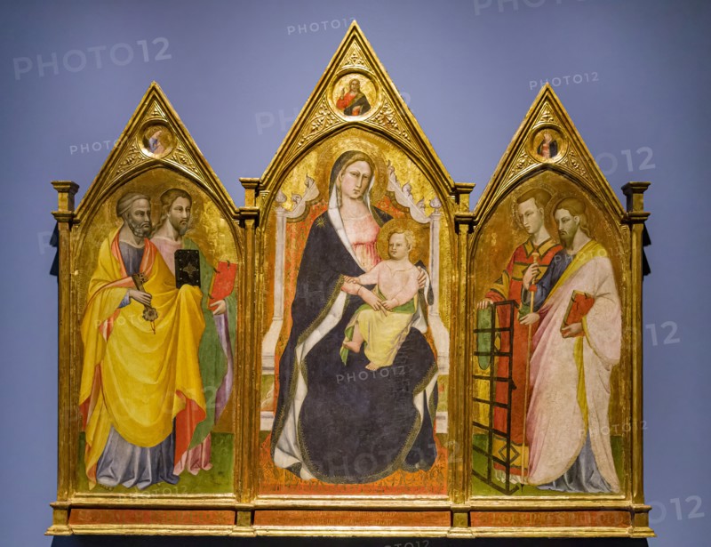 Triptych with Madonna Enthroned with Child