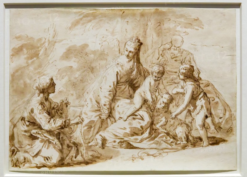 “The Holy Family with Infant St. John and St. Anne” by Sebastiano Ricci